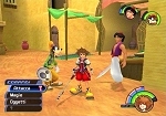 Aladdin in gruppo con Sora e Pippo